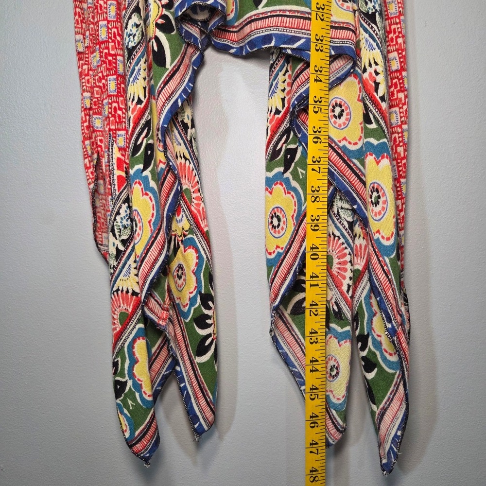 Wet Seal Boho Smocked Patchwork Handkerchief Dres… - image 6